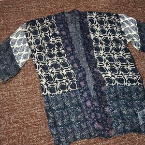 Anthropologie Elizabeth Gillett kimono duster bohemian boho layering piece O/S